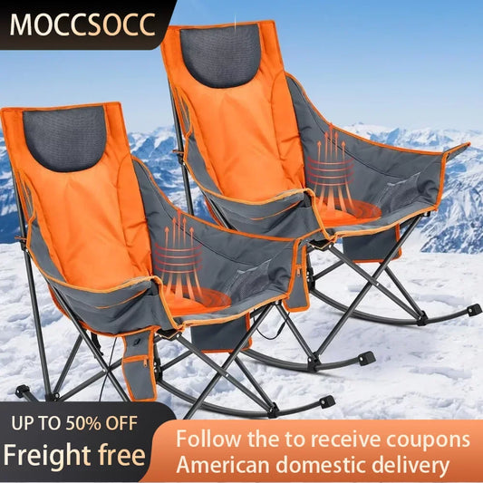 2 Pcs Oversized Heated Camping Chair