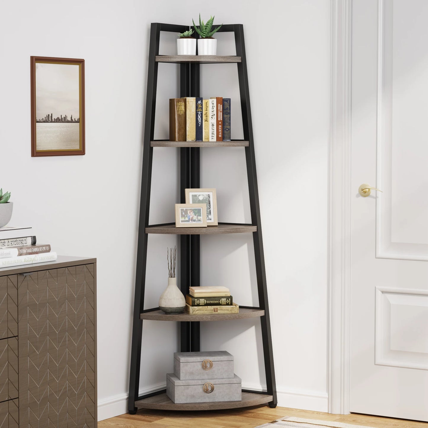 70 inch Tall Corner Shelf,