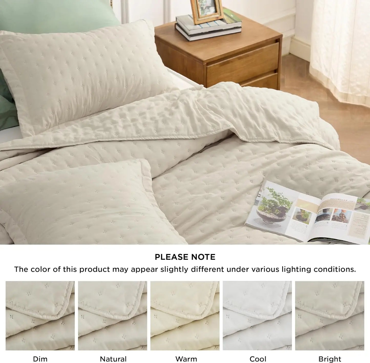 Extra Long Quilt Set - Soft Ultrasonic - Clover Bedspread