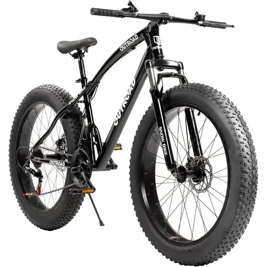 Mongoose Malus Men's and Women Fat Tire Mountain Bike