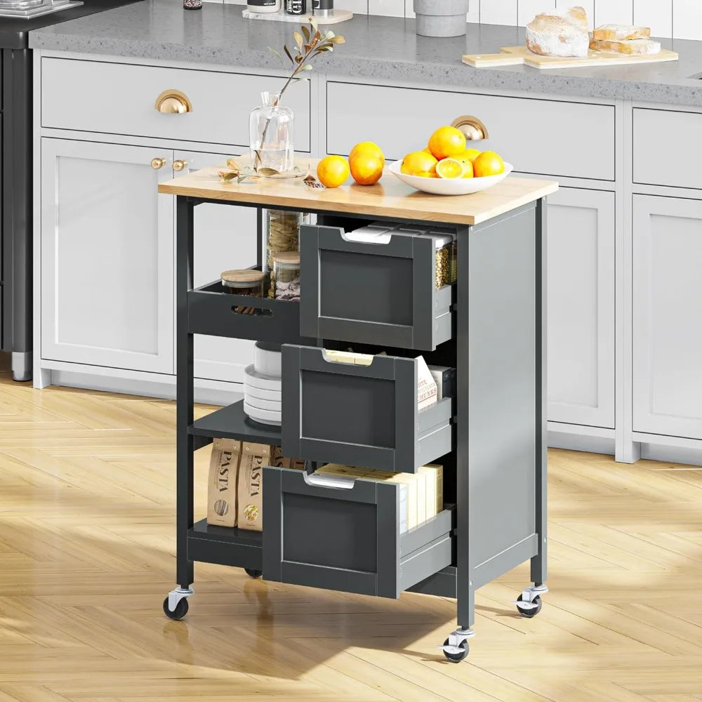 Kitchen Island Cart with Storage