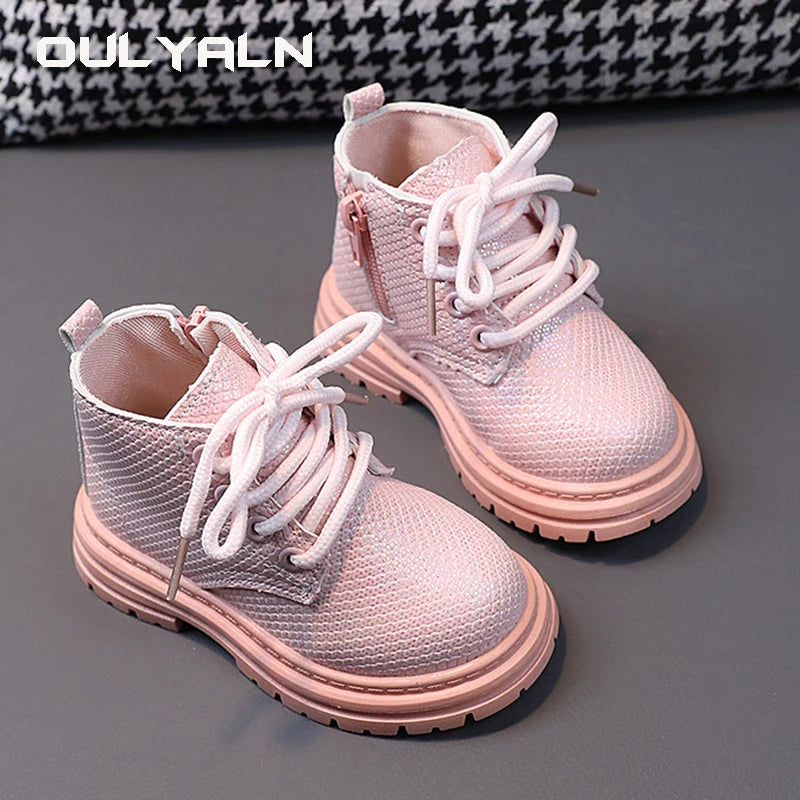 2024 New Summer Fashion Baby Shoes 1-6 Year Old Girls Short Boots Outdoor Anti Slip Trend Kids Boots Childrens Shoes