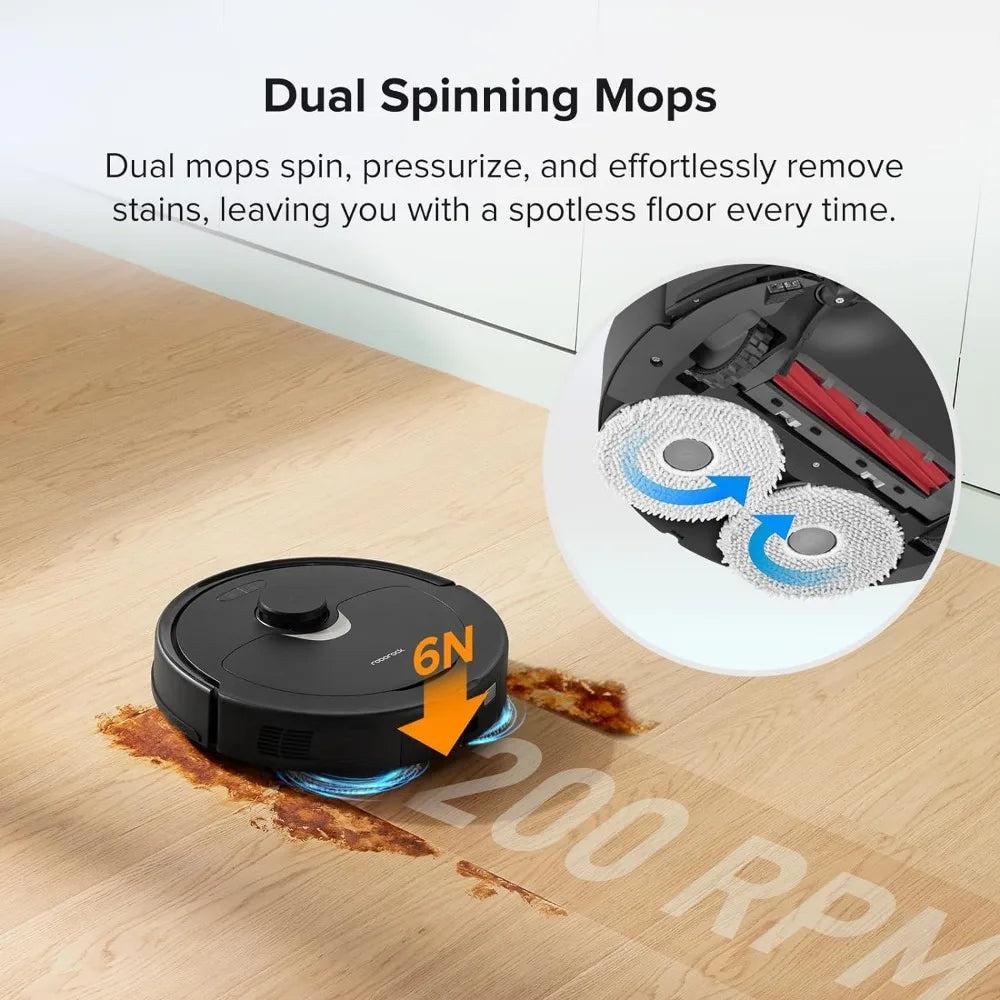 Robot Vacuum and Mop, Auto-Drying