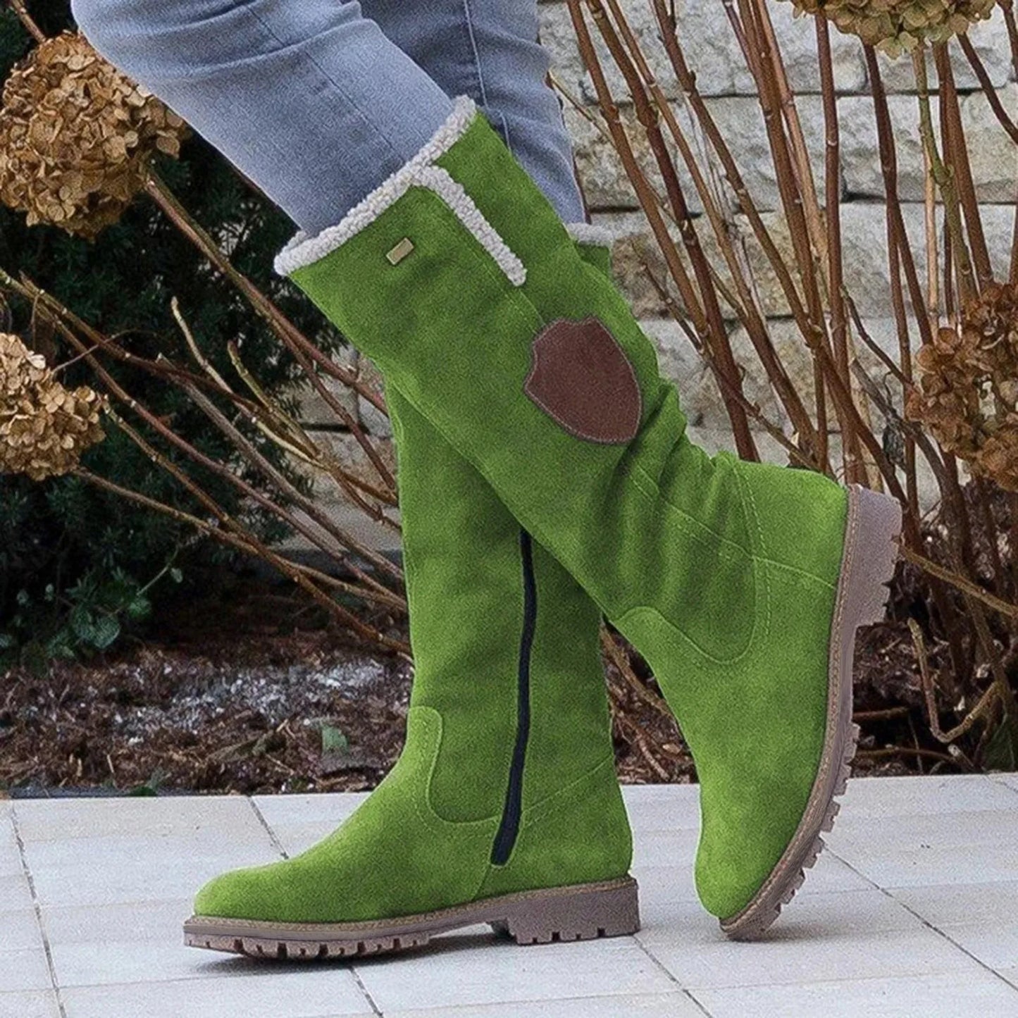 High Boots Women Warm Plush Suede