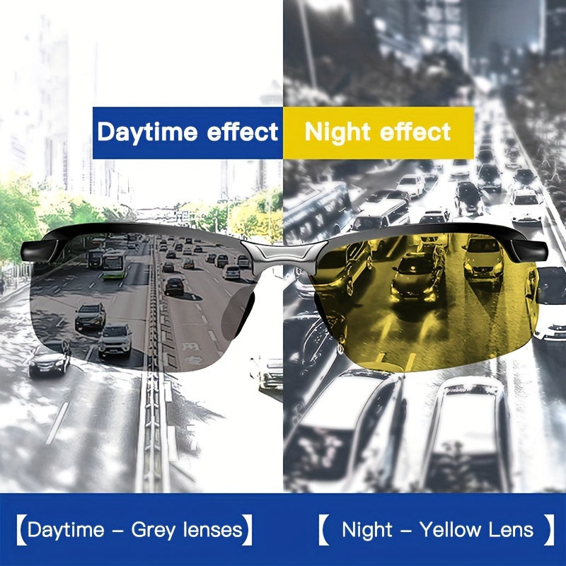 2pcs Night Vision Driving Glasses For Men And Women