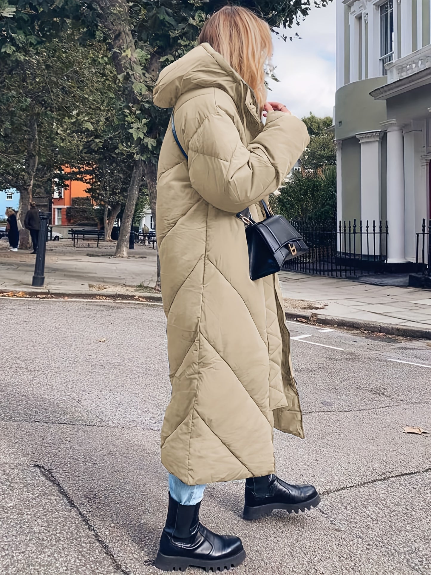 Women's Hooded Long Puffer Coat