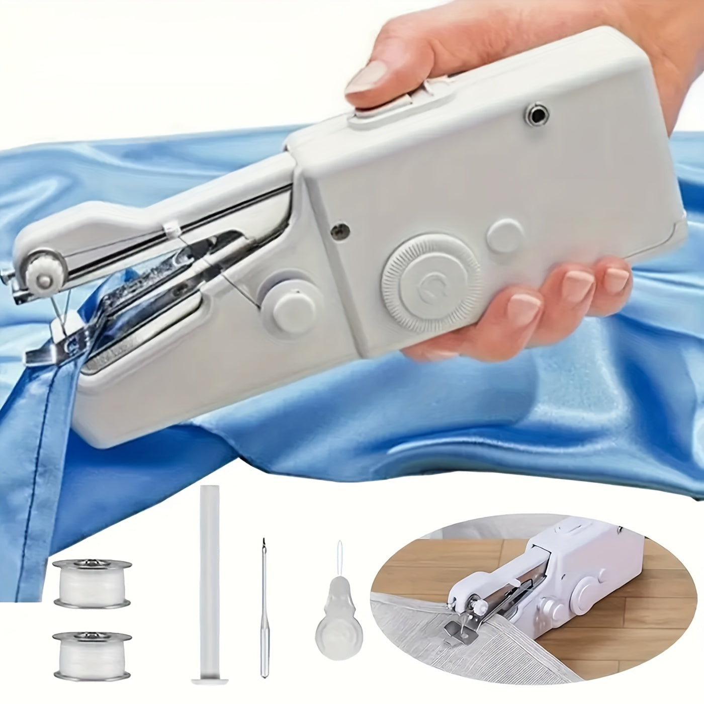 Portable Sewing Machine Quick Handheld Stitch Tool For Fabric, Cloth, Clothing