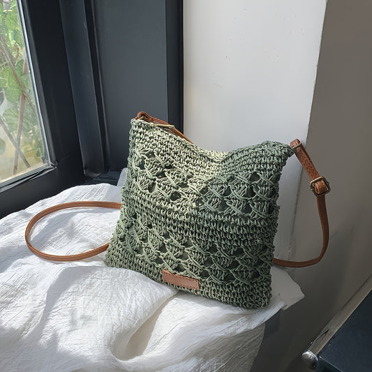 Women's Straw Crossbody Bag